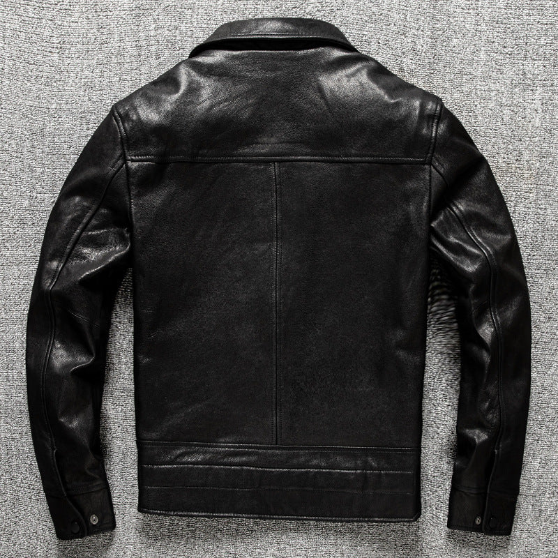 First layer sheepskin jacket genuine leather coat