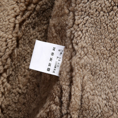 Replica RLB3 sheepskin flight suit, men's distressed horsehide leather jacket