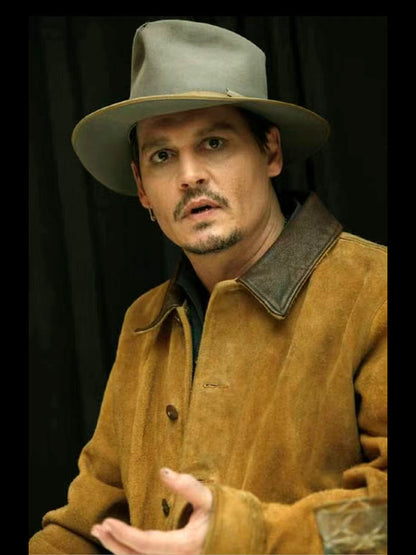 Vintage handmade RL denim leather jacket men's lapel suede leather jacket