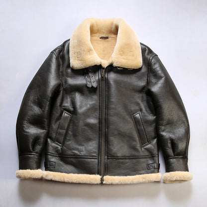 Pilot B3 Shearling Jacket for Men - American Casual Style