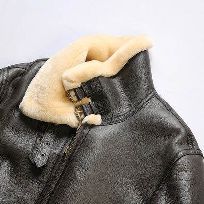 Pilot B3 Shearling Jacket for Men - American Casual Style