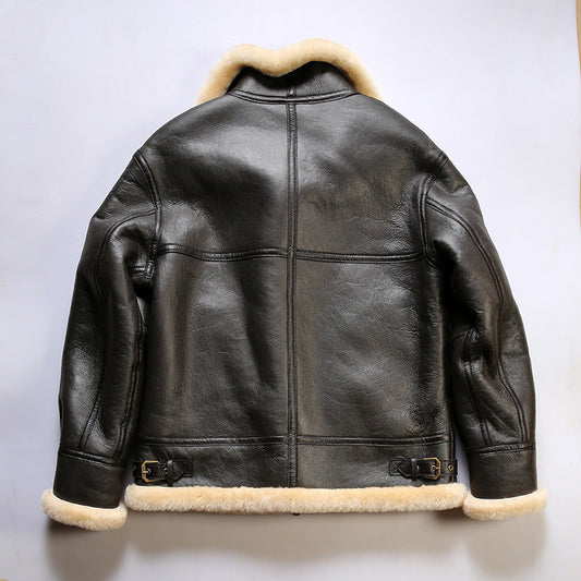 Pilot B3 Shearling Jacket for Men - American Casual Style