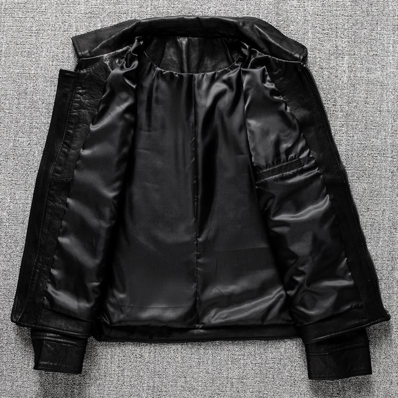 First layer sheepskin jacket genuine leather coat