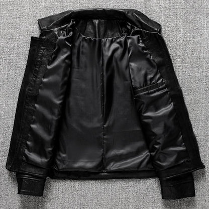 First layer sheepskin jacket genuine leather coat